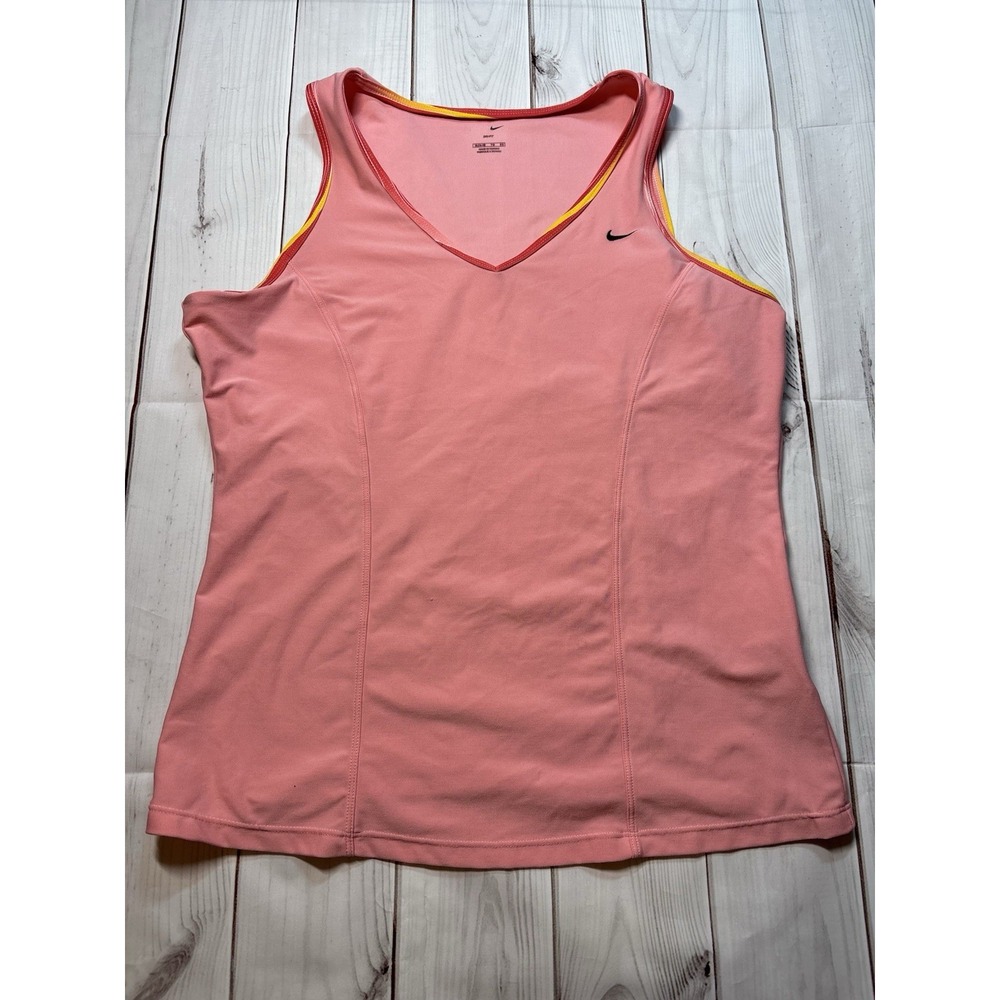 Nike Women Pink Dri-Fit Activewear Tank Top XL 16-18 Pullover Racerback